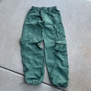 Olive Green Cargo Joggers for Women